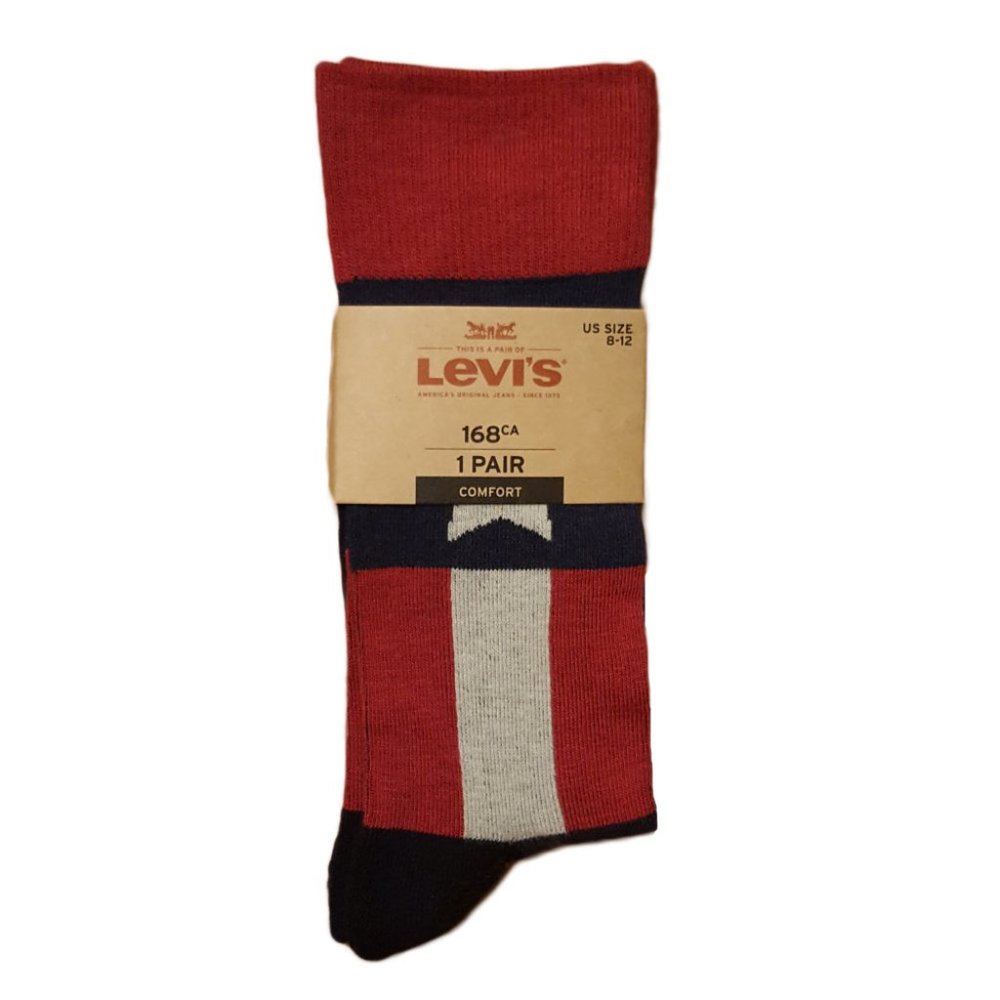 ⭐ Levi's 168CA Comfort Patriotic Men's Crew Socks